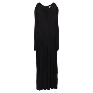 Farm Rio Pleated Keyhole Jumpsuit n Black Viscose